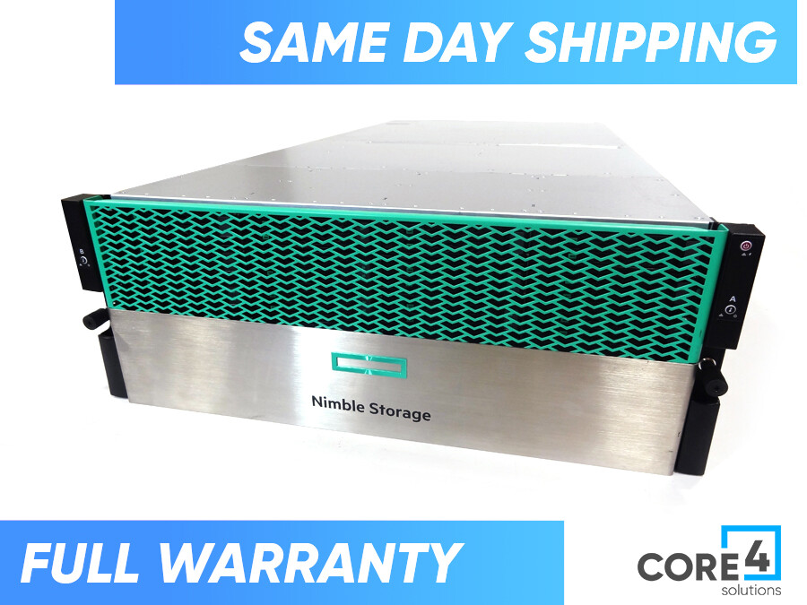 HPE Nimble AF60 Flash Array w/ 46TB, 6x 4 Port 10GbE sfp+ Adpt, 2x Cont – AF60-3