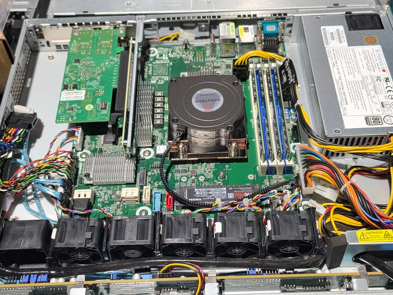 1U Asrock X570D4U AMD Ryzen 5950X 16c 128G DDR4 RAM, 990 PRO 4TB NVMe, 16TB HDD