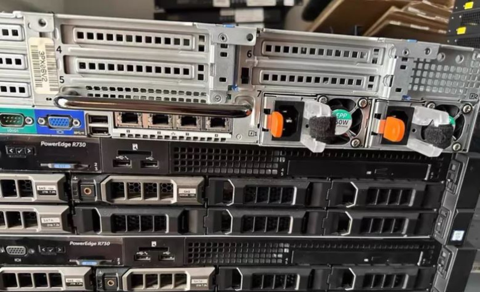 Dell PowerEdge R730XD Barebone Server 3.5in 12Bay H730 RAID Card Tested Working