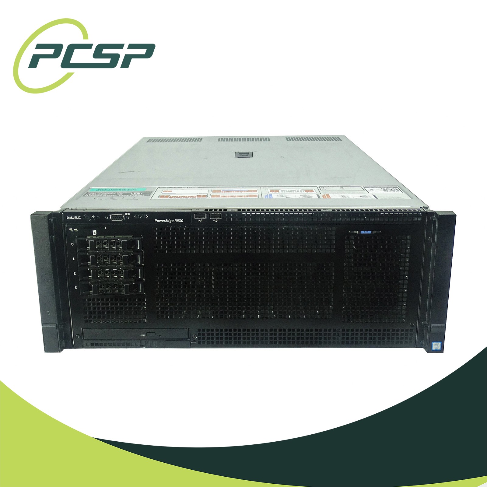 Dell R930 4B SFF 4U Server 4x E7-8880 v3 72 Cores 768GB RAM H330 4x 1.2TB SAS