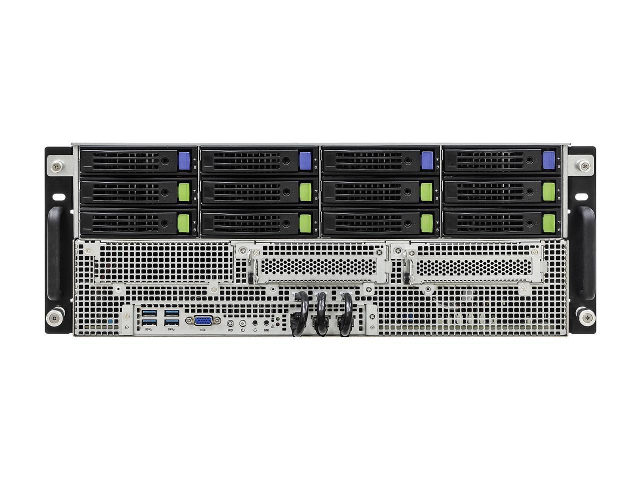 ASRock Rack 4U10G-ICX2/2T 4U Rackmount Server Barebone 1+1 Socket P+ (LGA 4189)