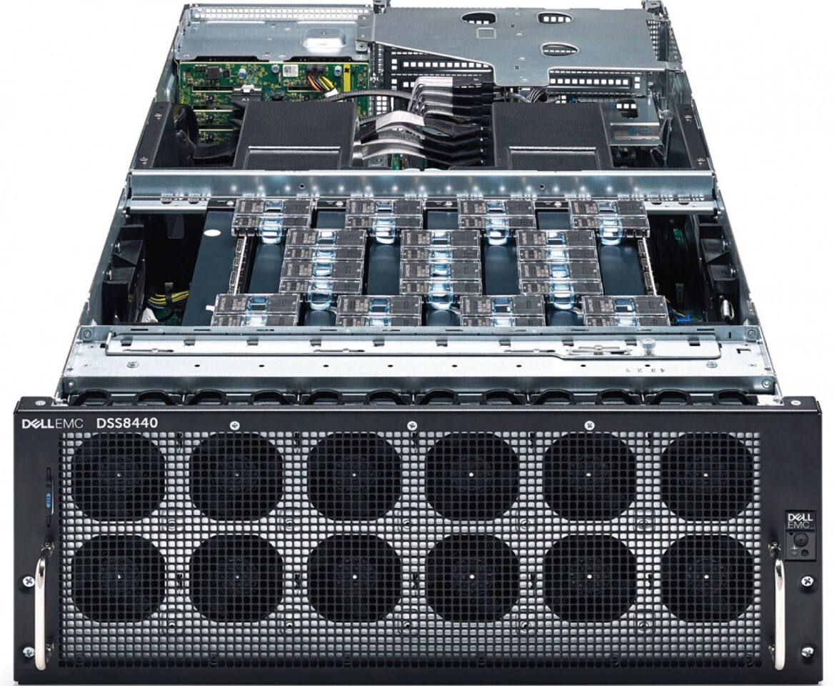 Dell EMC DSS 8440 AI GPU Server Chassis 10-Bay LGA3647 Motherboard Data Center