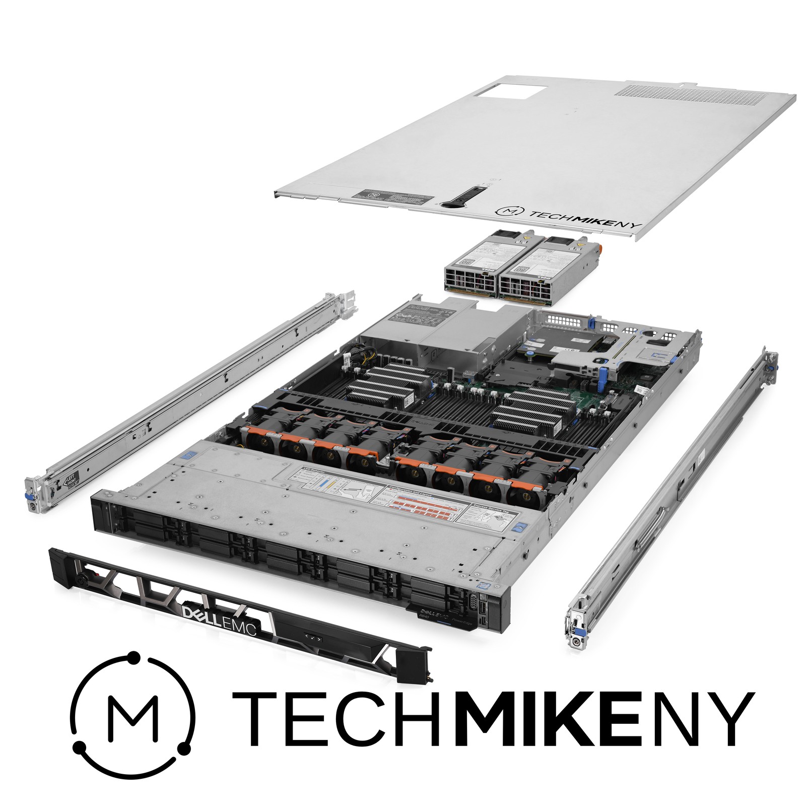 Dell PowerEdge R640 Server 10B SFF 3.50Ghz 16-Core 192GB RAM + 960GB SSDs Rails