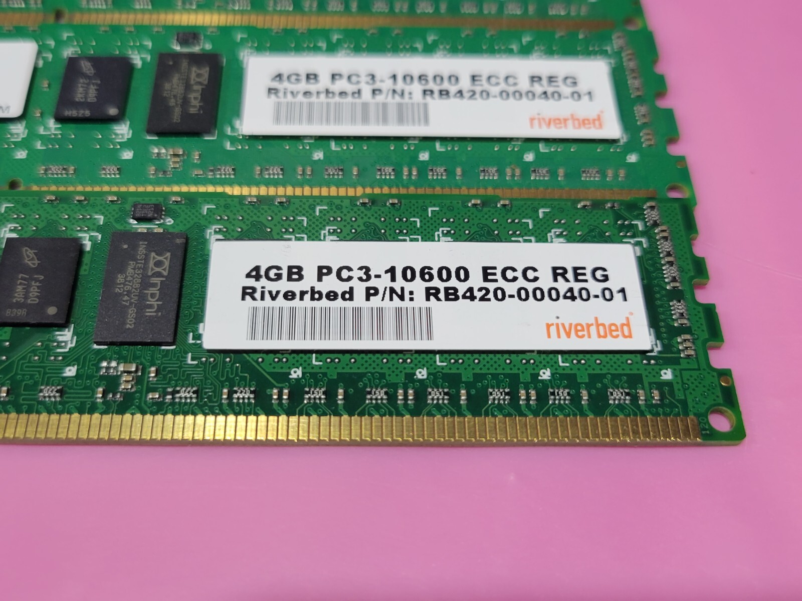 Lot of 8 Riverbed 4GB PC3-10600 DDR3-1333MHz ECC RAM RB420-00040-01