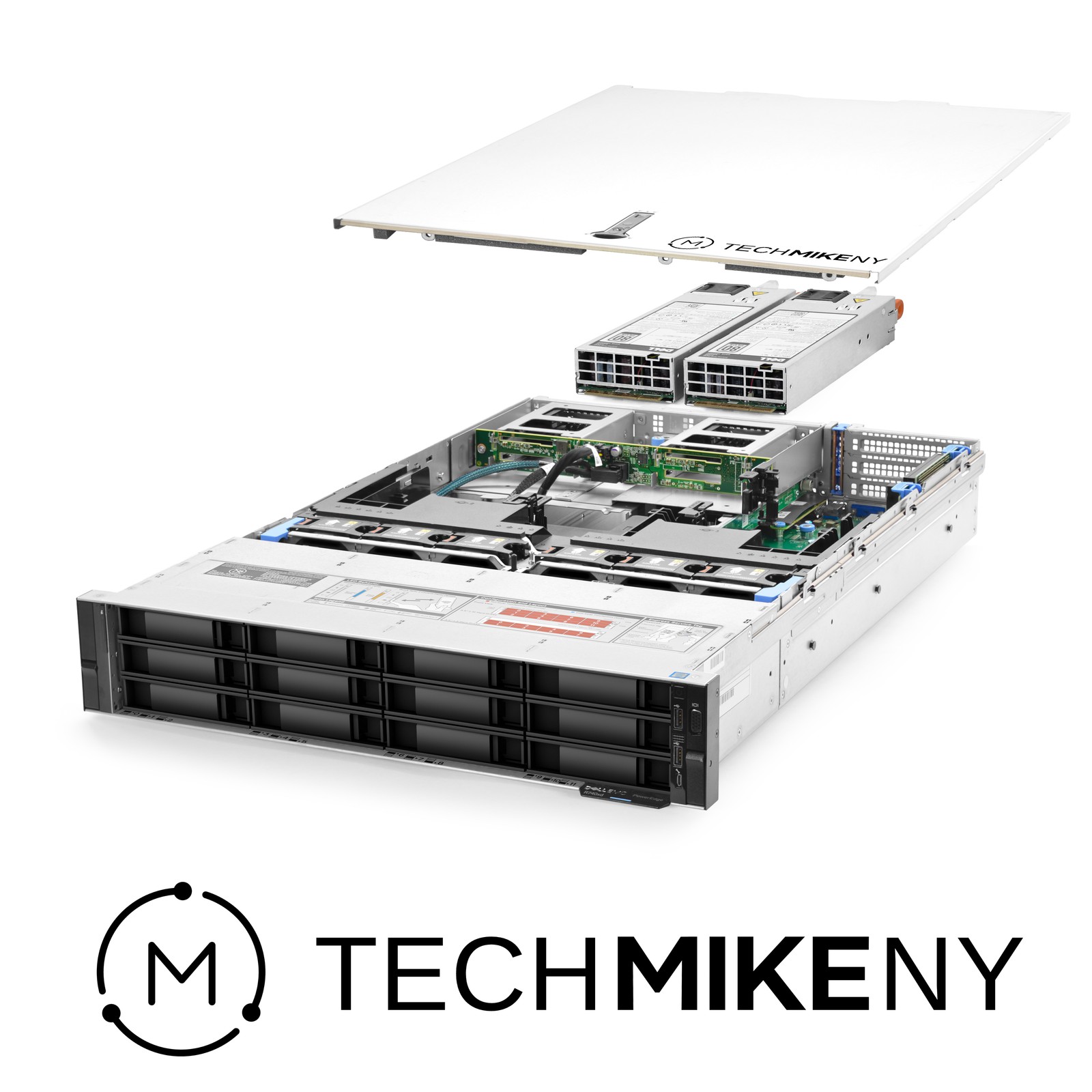 Dell PowerEdge R740xd Server 12-Bay LFF 3.60Ghz 16-Core 128GB RAM + 12x Caddies