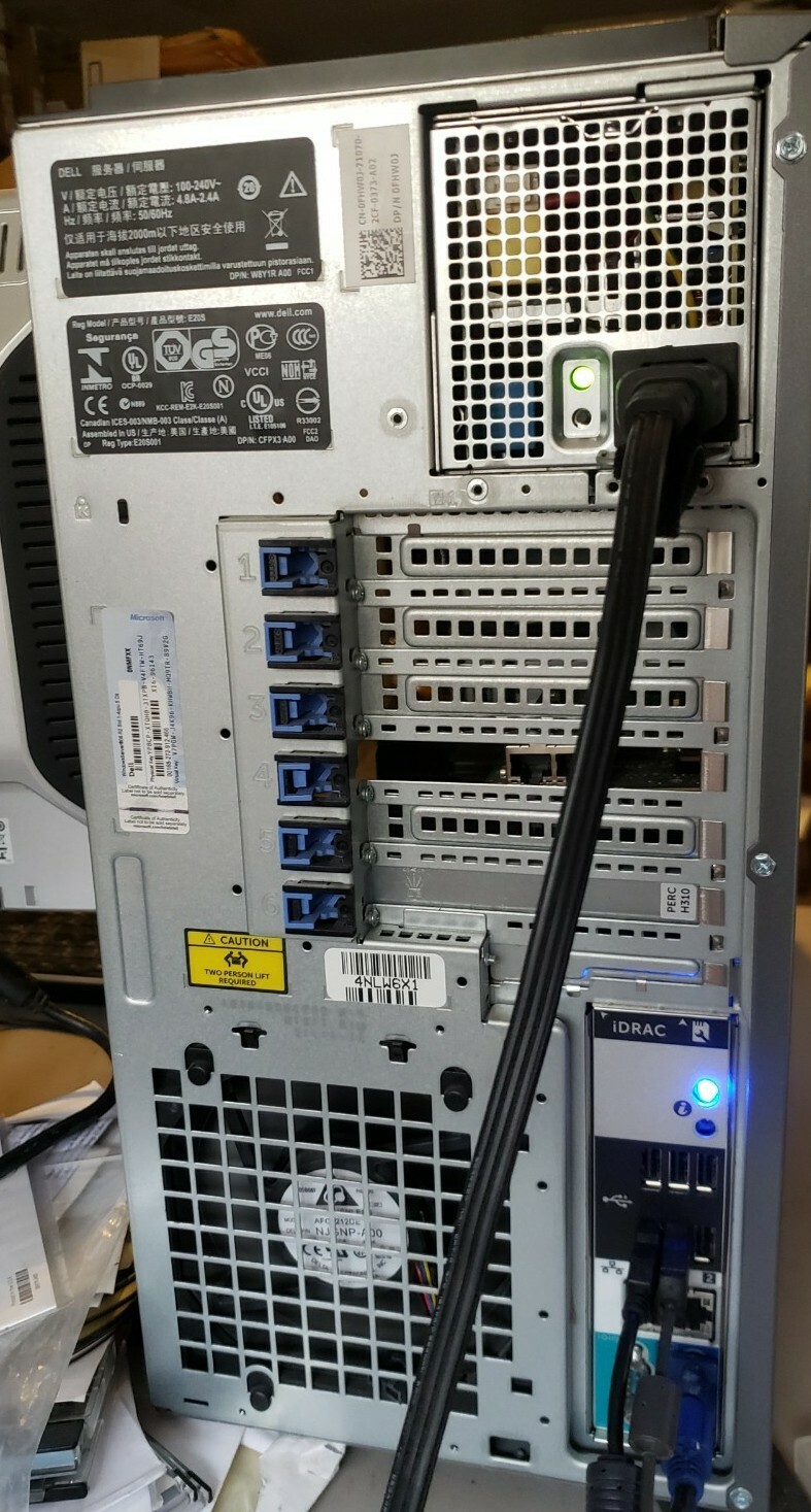 Dell PoweEdge T320 Xeon E5-1410 2.8Ghz QC 24GB RAID1, 4HD slots