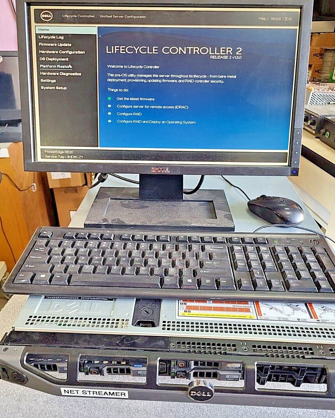 *NICE* R620 Net Streamer, 8 CORE E5-2667 3.3GHz x2, 16GB RAM, 4x 500GB SAS