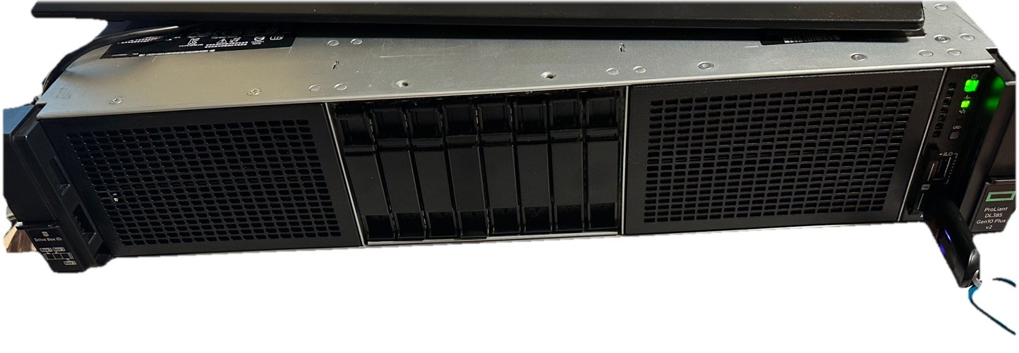 HPE DL385 Gen10+V2 2x EPYC 7313 256 gb RAM 4 x 1.96 TB SSD Dual 800W 10G
