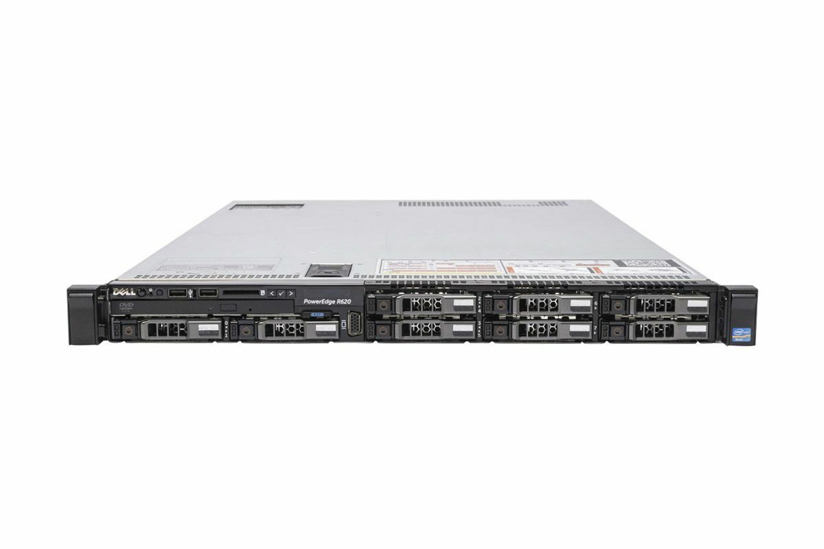 Dell PowerEdge R620 2x 6C E5-2620 2.0Ghz 32GB Ram 8x 600GB 10K HDD 1U Server