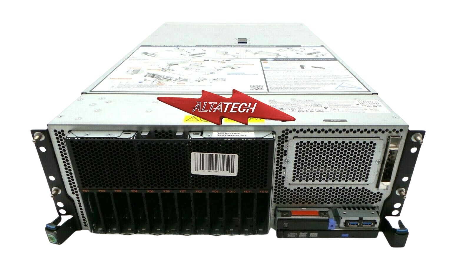 IBM Power8 S824 Server Configuration 8286-42A 4.15GHz 16C CPU RAM 2x300GB HDD