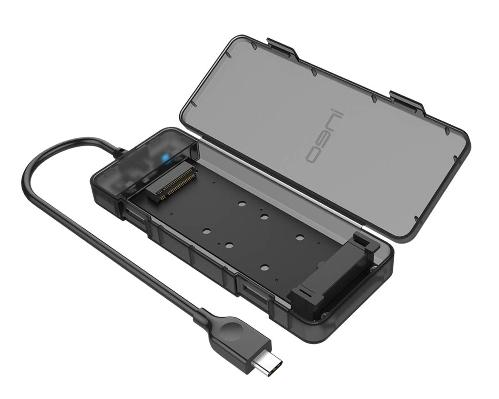 ineo M.2 NVMe (PCIe) SSD Tool-Free Enclosure to USB 3.2 Gen 2 Type C [C2575 M…