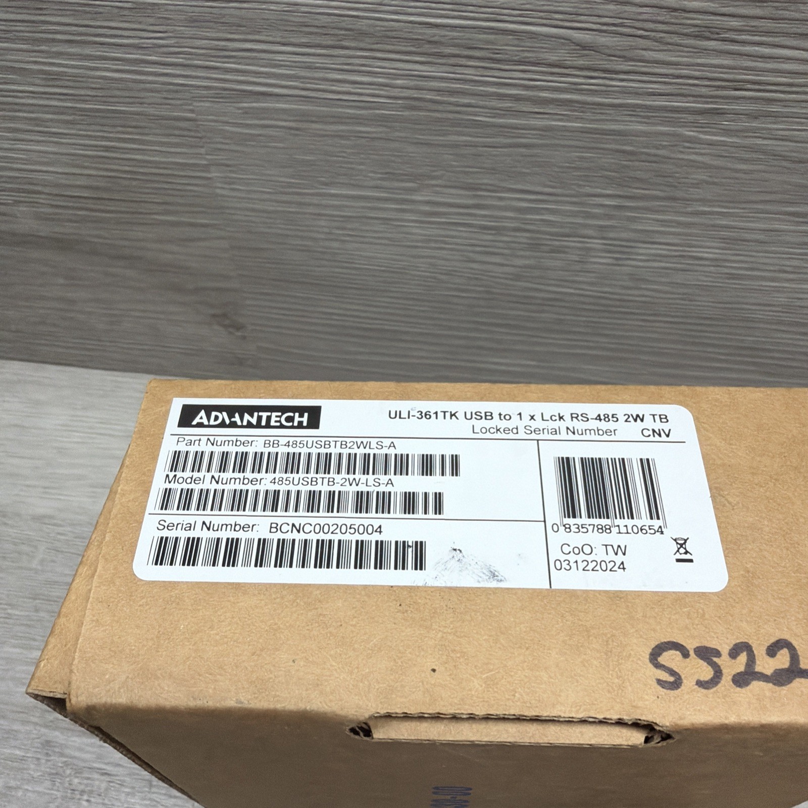 Advantech BB-485USBTB2WLS-A Serial/USB Data Transfer Adapter / Converter, New
