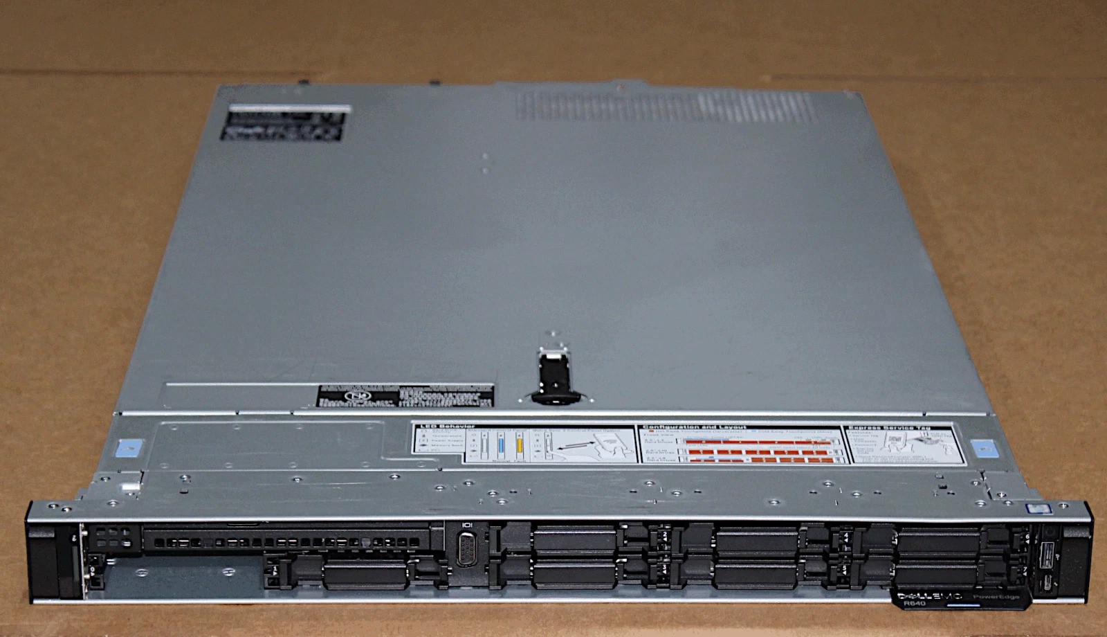 Dell PowerEdge R640 8x 2.5″ 1U 750Wx2 6138×2 4x32g 2133 H730mini 2x10GbE+2x1GbE