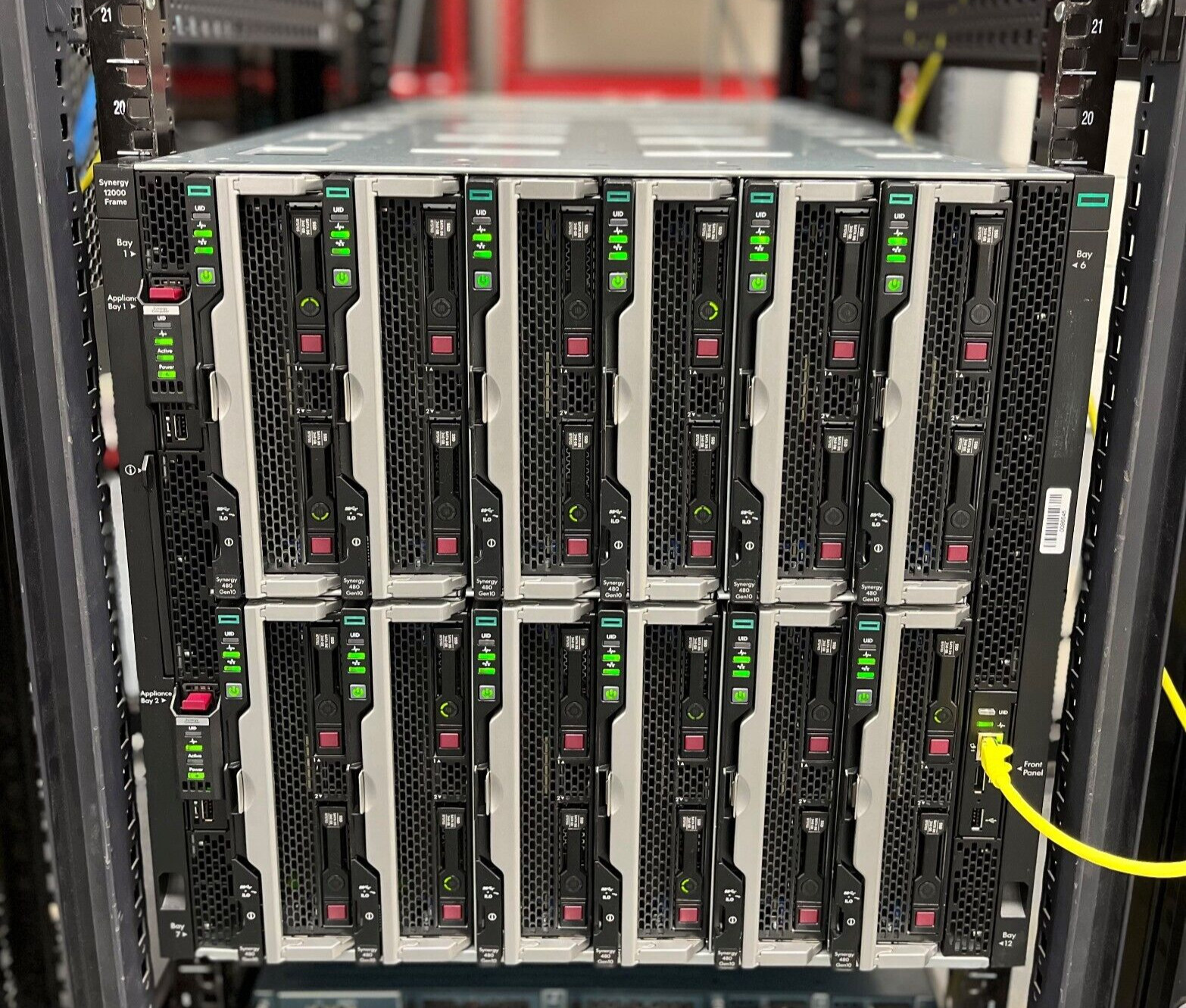 HPE Synergy 12000 100GB 2nd Gen 18TB RAM 576 Cores 480 Gen10 Node Solution