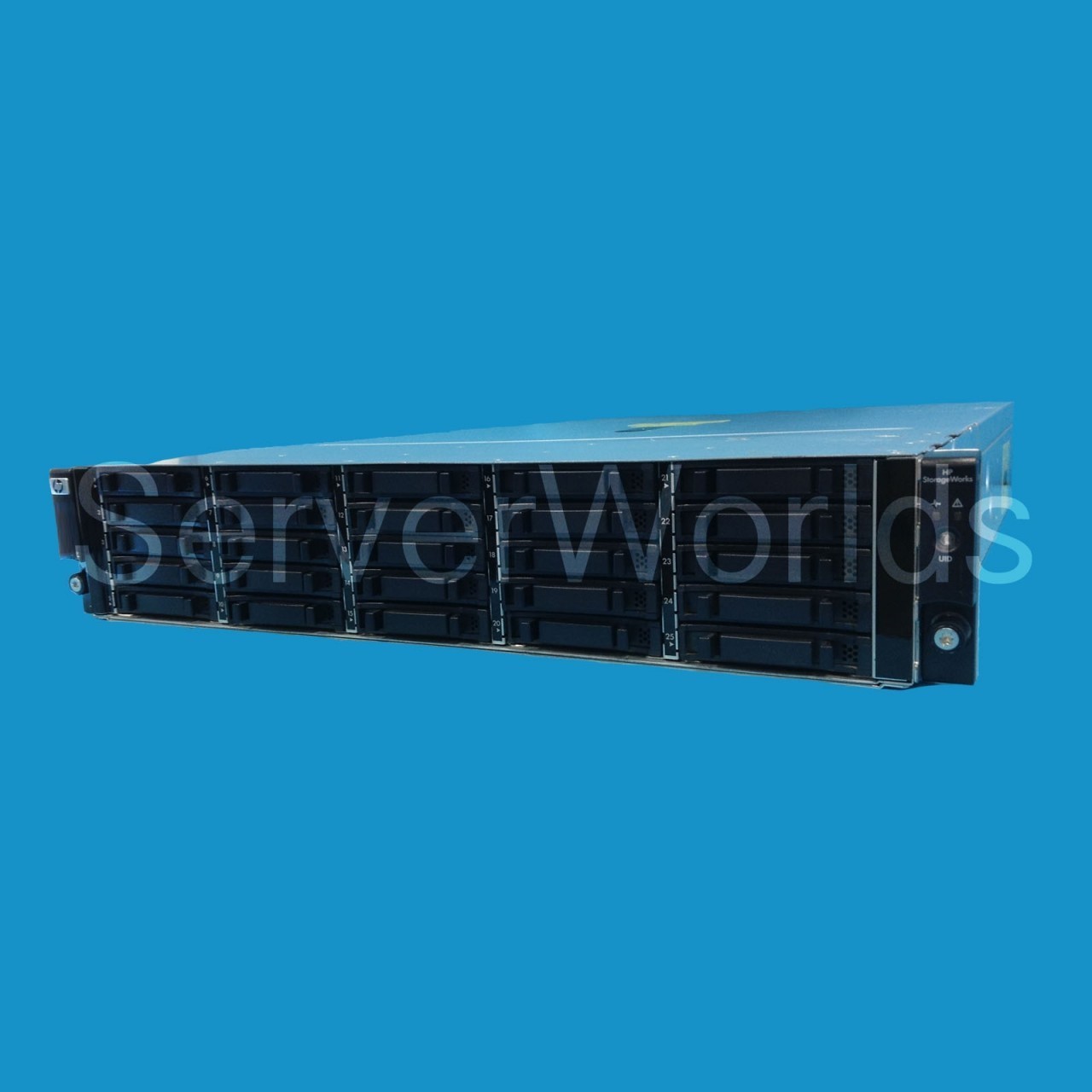 HP D2700 2U 2.5″ Disk Enclosure 25SFF AJ941A AJ941AR rails, cables