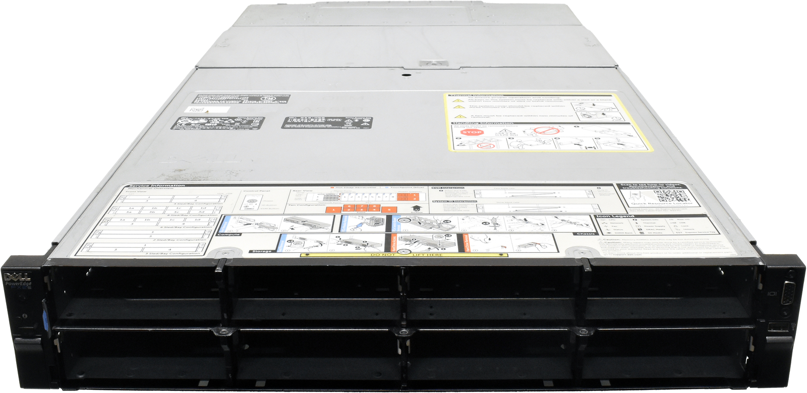 Dell PowerEdge FX2s Rack Server 0XHNMX CMC 2x FN410S 8x Riser Modules 2x PSU
