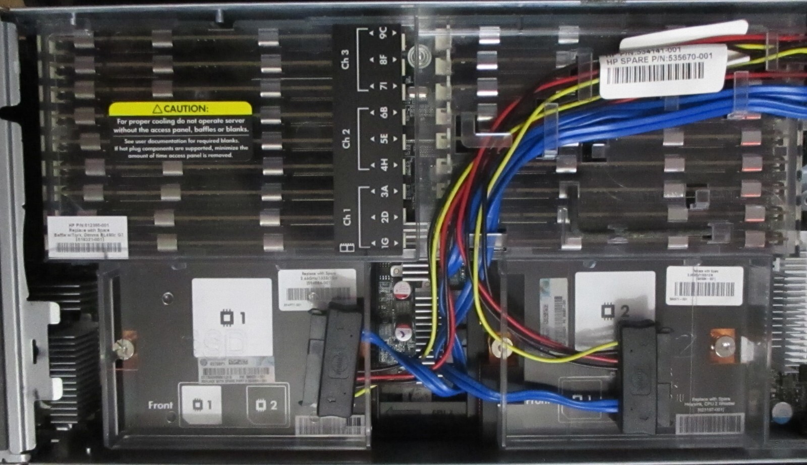 HP ProLiant 490c G7 Server Blade 603602-B21 2 – X5650 2.66 GHz 144 GB RAM