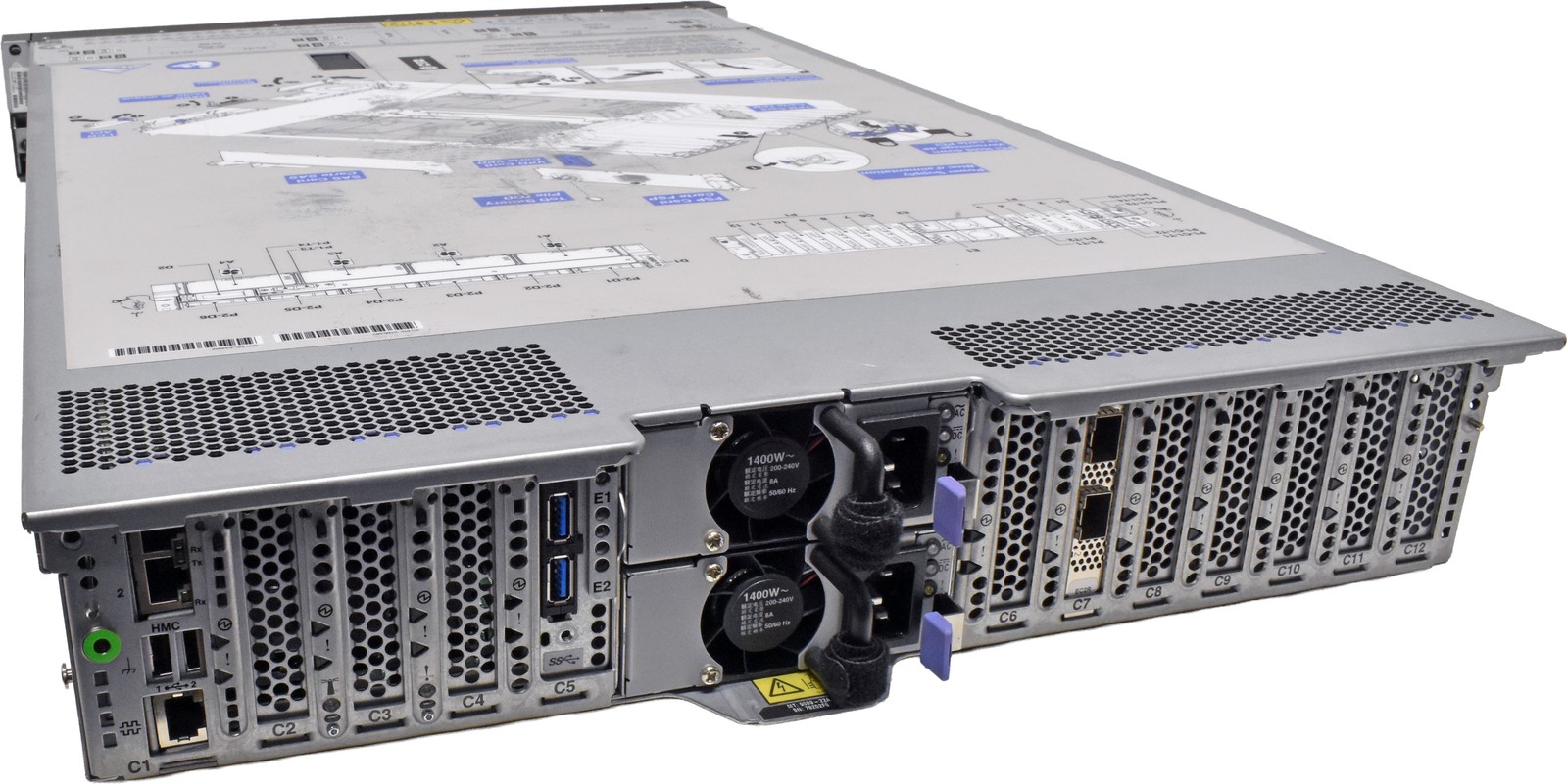 IBM Power S922 Server 2x Power9 CPU 8C 0GB PC4 8x SFF 2.5 2U 2-Port 25GbE SFP28