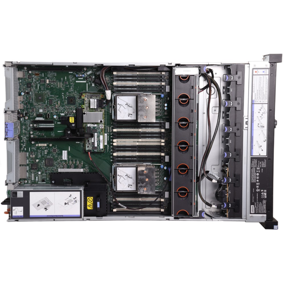Lenovo x3650 M5 // 2x E5-2637 v4, 8x SFF, M5210, 2x PSU, 19″ Rails