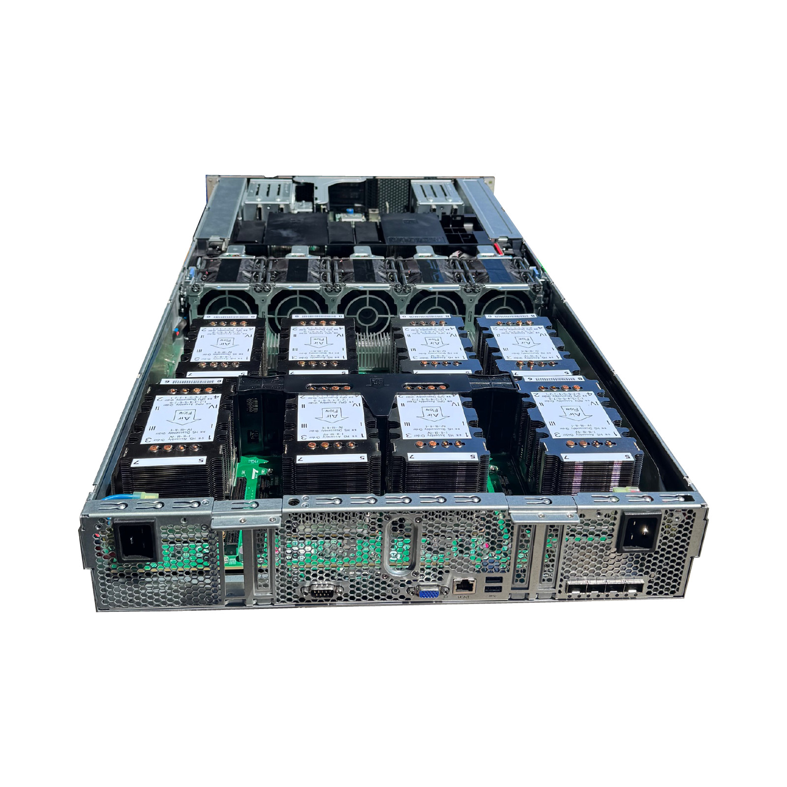 DeepSeek AI LLM 8x NVIDIA V100 32GB SXM2 AI GPU Server 2x 6148 128GB DDR4