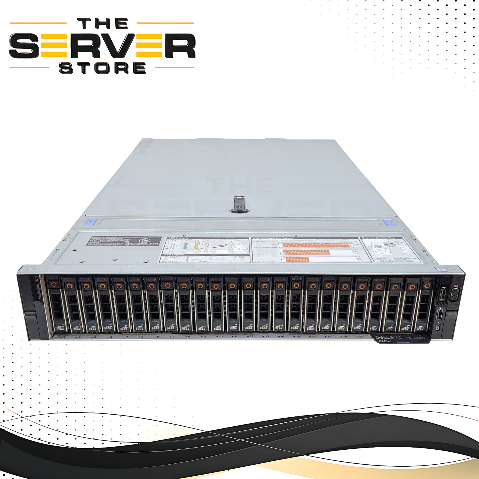 Dell R740xd 24x SFF 2x Gold 6122 1.80 GHz 20C PERC H730 24x Trays X550/i350