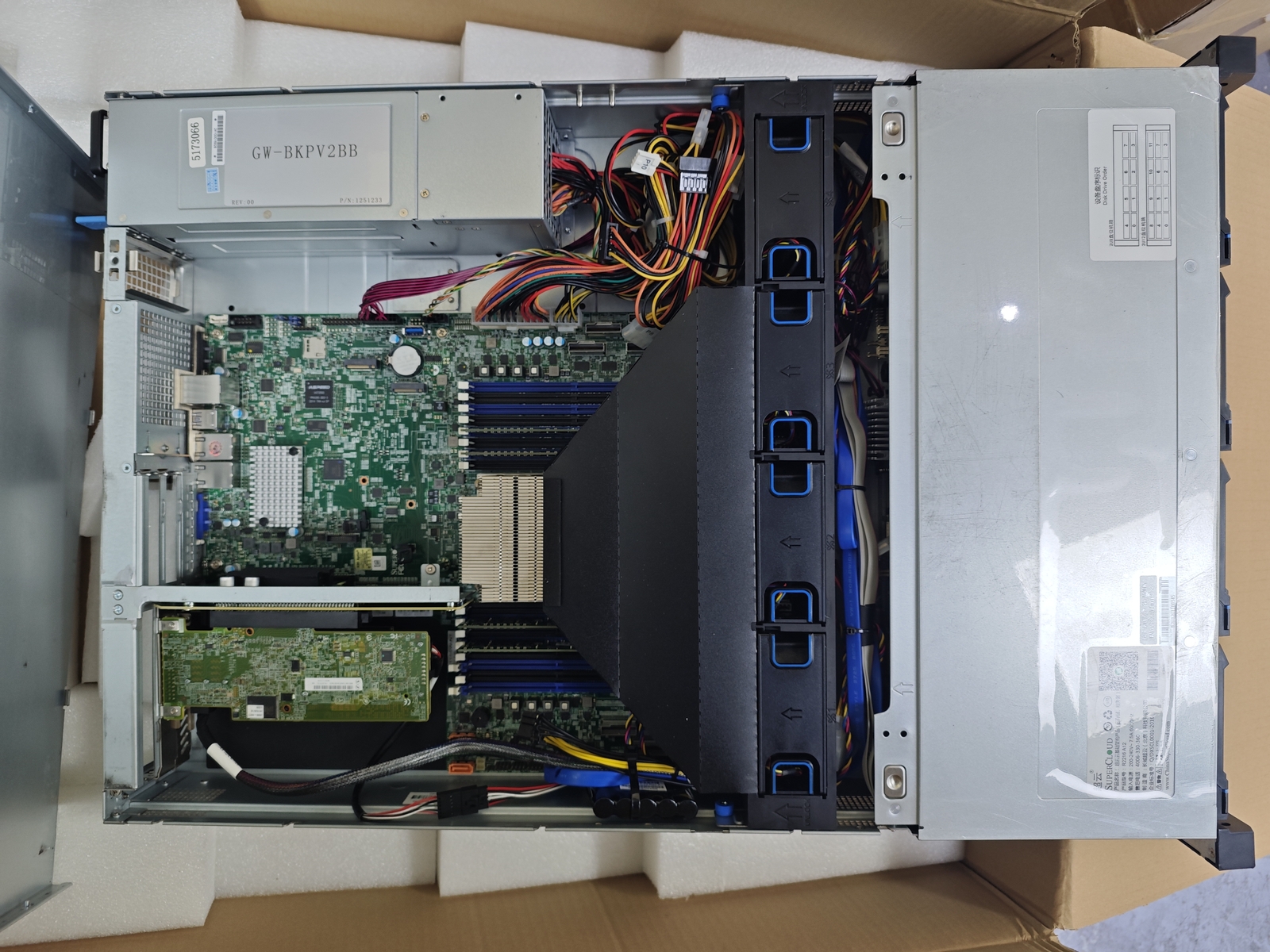 Super Cloud R2216 A12 Server 12X3.5/1×7702 CPU 64Core/16X 64G 2666MHz RAM
