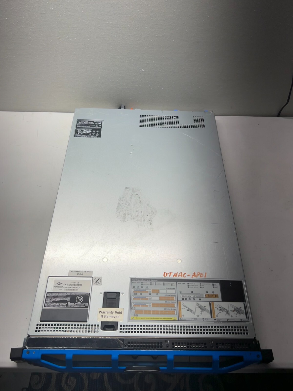 Dell ForeScout CounterAct v7 CT100-30 in Great Condition w/ Rack Mounts E39S