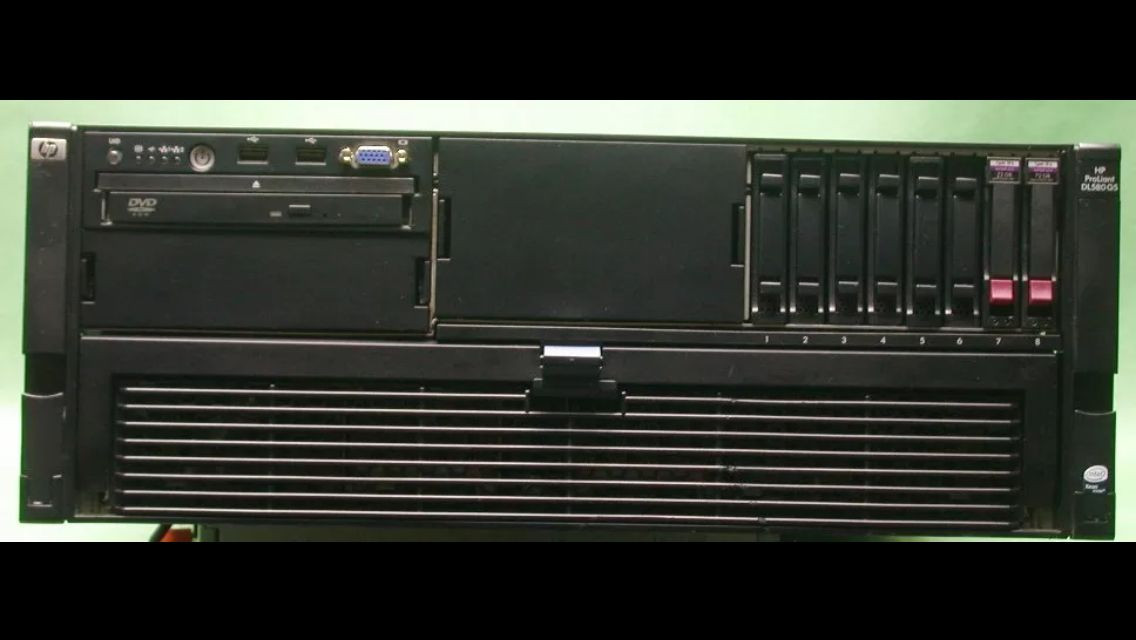 HP DL580 G5 4x Xeon Quad Core 2.93GHz 64GB RAM 2x72GB HD