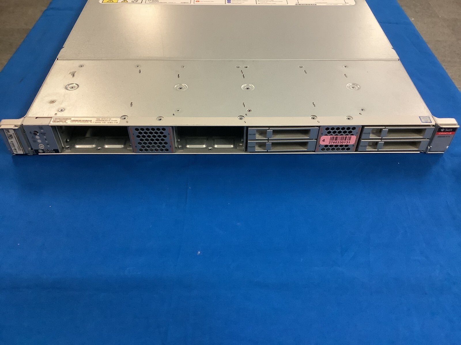 Sun Oracle Server X7-2 , 8 bay Barebones. w/1200W PSU No CPU Memory Hard Drive.