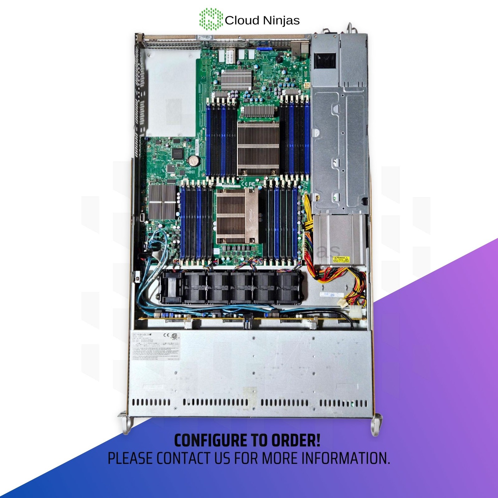 Cloud Ninjas AGS-4LS 1U 4 Bay Server AMD EPYC 9354P 32 Core DDR5 ECC NVMe M.2