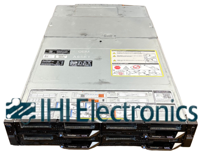 Dell PowerEdge FX2S 4-Node Blade Server Chassis + 4x FC640 Blades & 2x 2400w PSU